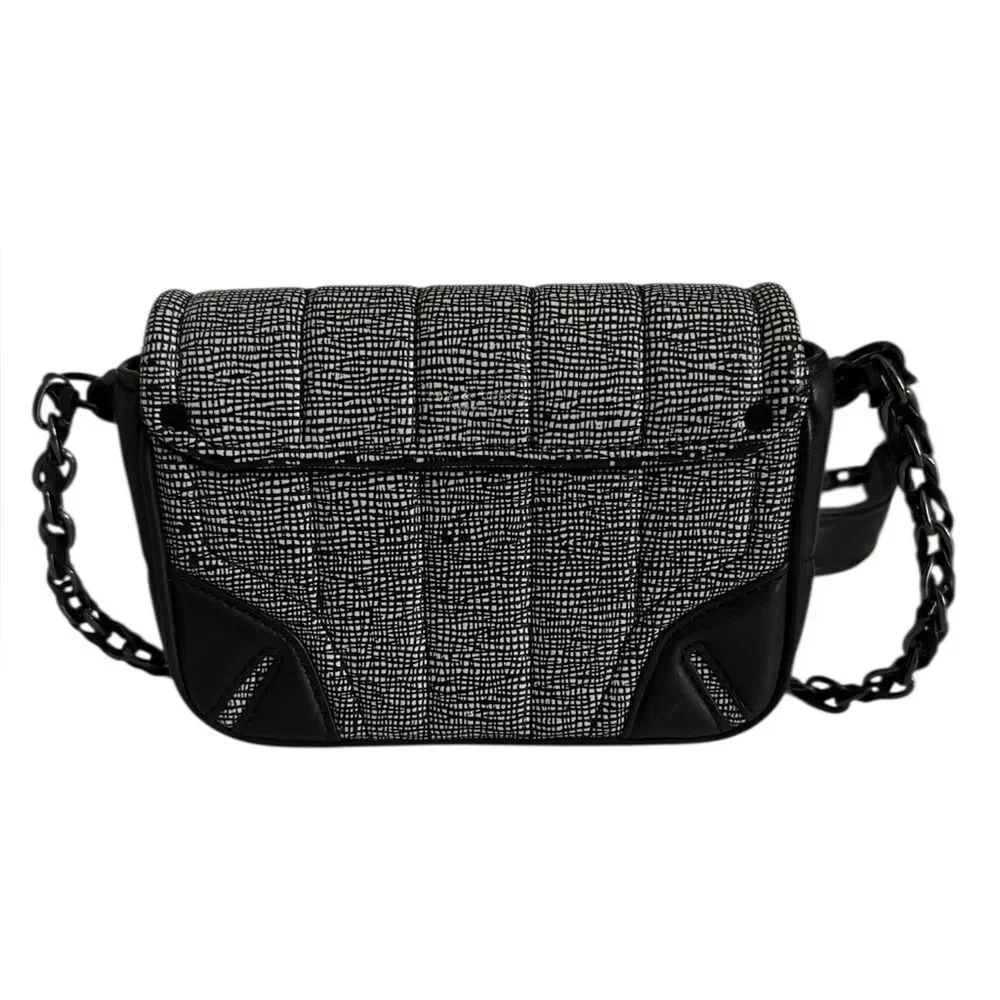 Rag & Bone mini Black and Gray Crossbody Bag with Elegant Design